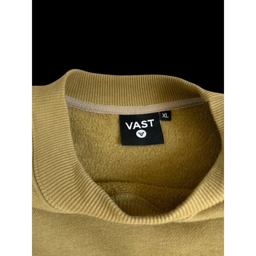 Vast Mock Neck Sweatshirt Khaki Size XL